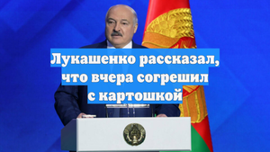 Лукашенко рассказал, что вчера согрешил с картошкой