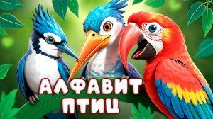 Алфавит птиц. Учим буквы и названия птиц