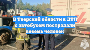 В Тверской области в ДТП с автобусом пострадали восемь человек