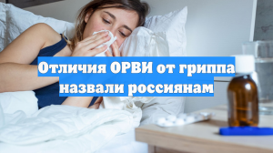 Отличия ОРВИ от гриппа назвали россиянам