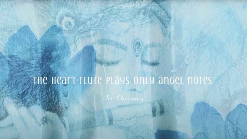 Нежные мелодии арфы Рамиты _ Песня Шри Чинмоя 'Gopane Hiya Bane Eso Giri Dhari'