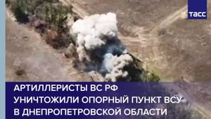 Артиллеристы ВС РФ уничтожили опорный пункт ВСУ в Днепропетровской области