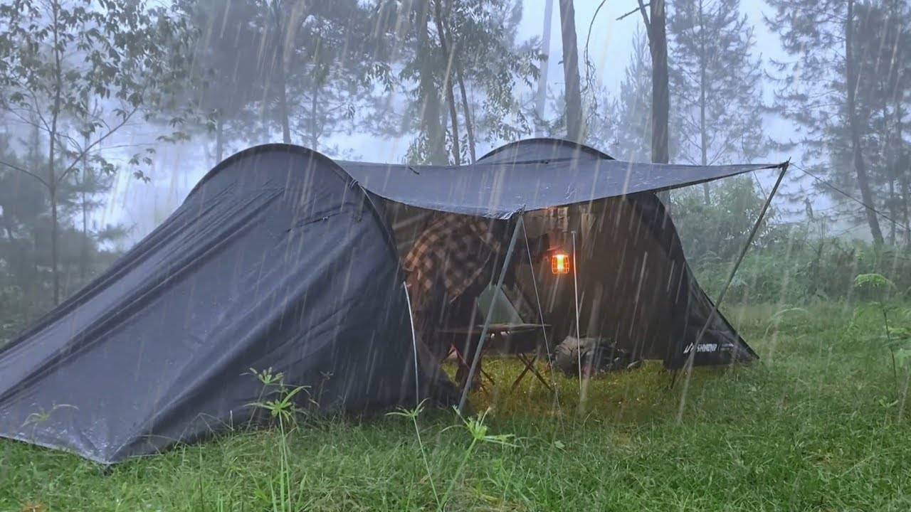 ПОХОД ПОД ПРОЛИВНЫМ ДОЖДЕМ С БОЛЬШОЙ ПАЛАТКОЙ‼️ОДИНОЧНЫЙ ПОХОД В ГУСТОМ ТРОПИЧЕСКОМ ЛЕСУ‼️ смотреть онлайн