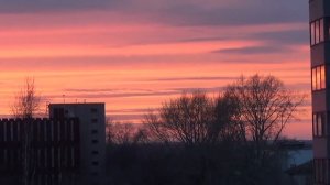 Красный закат в апреле!