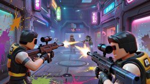 Играю в роблокс режим пейнтбол (2 часть)