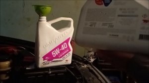Готовим mix из масел ВМП 5w-40 3N и Mirax 0w-20 SP.