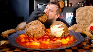 МЕГА ТЕФТЕЛИ С СЫРОМ, ОСТРЫЕ ТОКПОККИ, ASMR MUKBANG, АСМР МУКБАНГ, 먹방, 大食い, たべる, 谢尔盖