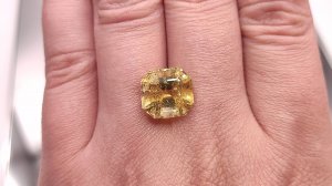 Гелиодор октагон, 7,86 ct. Замбия + гемм. заключение
