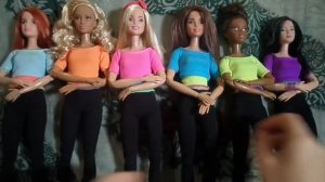 Обзор на кукол Барби из Безграничных движений. Вся полная коллекция, все 6 кукол