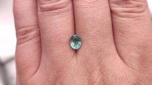 Изумруд овал 0.96 ct. Замбия + гемм. заключение