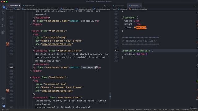 119 Building the Testimonials Section - Part 1