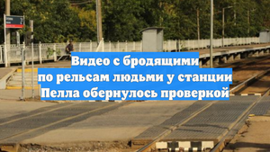 Видео с бродящими по рельсам людьми у станции Пелла обернулось проверкой