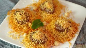 Нежность, хруст и пралине. КАДАИФ С ФУНДУЧНЫМ ПРАЛИНЕ