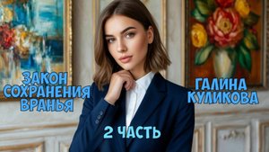 "Закон сохранения вранья". Галина Куликова. 2 часть. Аудиокнига.