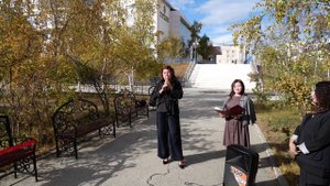 Торжественное открытие именной поющей скамьи, посвященной к 100-летию Ф.А. Баишевой.