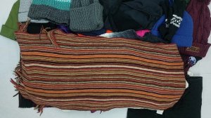 38966 Шапки шарфы перчатки взрослые, 11пак, 14D, секонд (extra) оптом