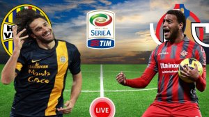 ФУТБОЛ ЧЕМПИОНАТ ИТАЛИИ SERIA A.  ВЕРОНА - КРЕМОНЕЗЕ.  ПРЯМАЯ ТРАНСЛЯЦИЯ