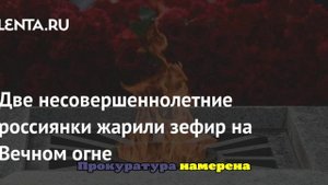 На Урале дети пожарили зефир на Вечном огне