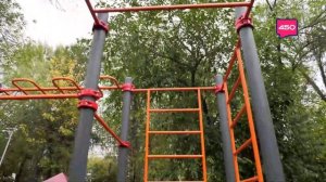 Новая воркаут-площадка в самарском парке Дружбы