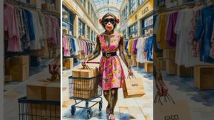 Обезьяна в супермаркете