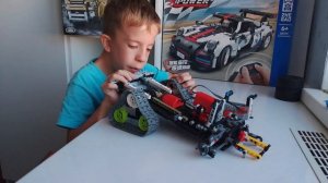 СНЕГОХОД из лего техник/Lego technic. ОБЗОР.