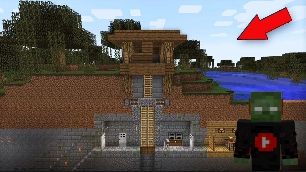 кто поселился под моим домом в Minecraft