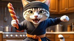 I wanted coffee but got a show from the cat. #animation #cat