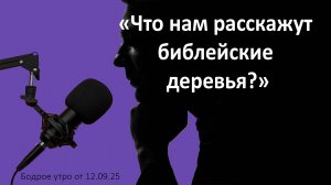 Бодрое утро 12.09.25 - «Что нам расскажут библейские деревья?»