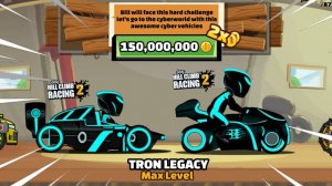 Hill Climb Racing 2 - Epic TRON LEGACY Vehicles😍 (Gameplay)