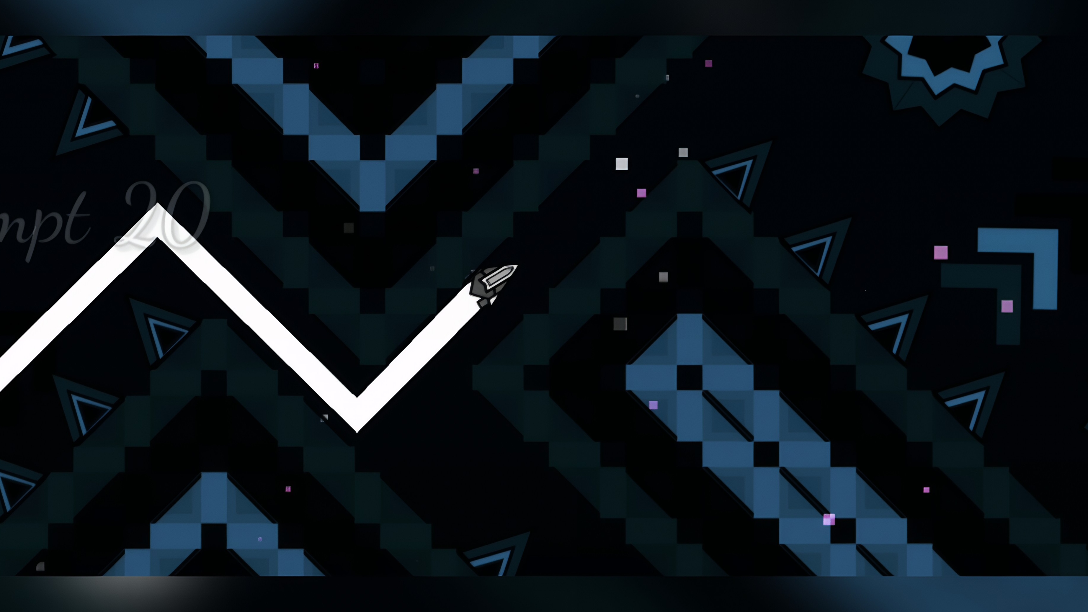 Trying Wawe Challenge in Geometry dash