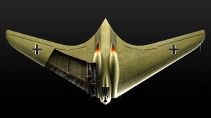 Что внутри турбореактивного Немецкого самолёта Horten Ho IX времён Второй Мировой Войны ?