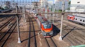 ЭП20-061 с пассажирским поездом №004М Москва-Кисловодск "Кавказ/Двухэтажный"