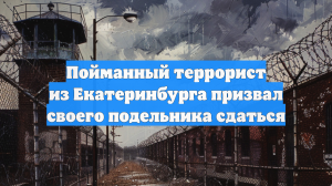Пойманный террорист из Екатеринбурга призвал своего подельника сдаться