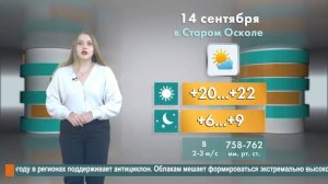 Погода в Старом Осколе на 14 сентября