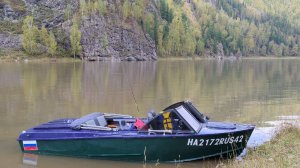 Река Мрассу на катере Прогресс