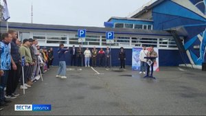 Мурал с выдающимися спортсменами Иркутской области открыли на Доме спорта "Динамо" в Иркутске