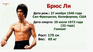 Брюс Ли высчитаем даты