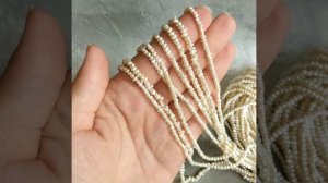 Жемчуг речной белый с щербинками 2,5-3х3,6-4,2 мм