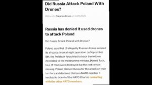 ‼️🇺🇸🇵🇱 Дроны в Польше могли направить сами украинцы, — экс-советник Пентагона