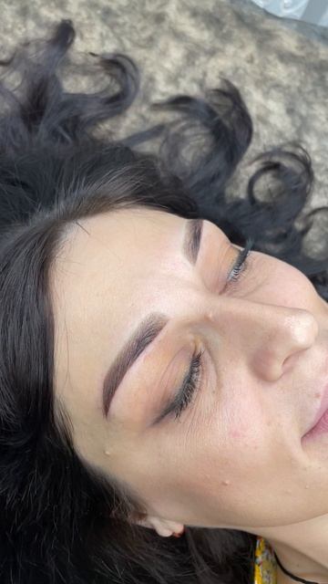 Перманентный макияж. Качественное перекрытие старого красного остатка в Школе-Студии Елены Дерновой.