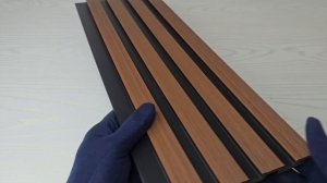 Стеновая панель брусковая, красное дерево