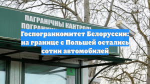 Госпогранкомитет Белоруссии: на границе с Польшей остались сотни автомобилей