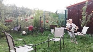 Конкурная тренировка на заднем дворе.