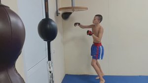 12.09.2025г. Хорьков Никита  - работа на скоростной груше