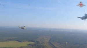 Работа ударных вертолетов ВКС России в рамках учения «Запад-2025»