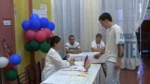 Молодые жители Ейского района голосуют на выборах первый раз