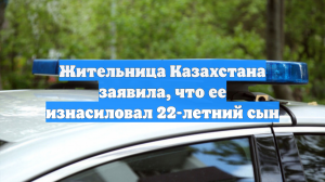 Жительница Казахстана заявила, что ее изнасиловал 22-летний сын