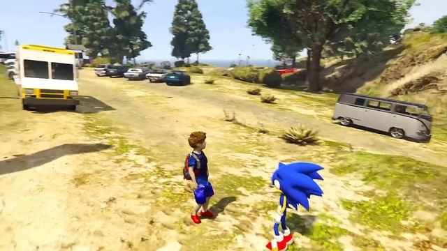 Я УГНАЛ ТАЧКИ Молнии McQueen С СОНИКОМ ИЗ РЕАЛЬНОЙ ЖИЗНИ В ГТА 5 смотреть онлайн