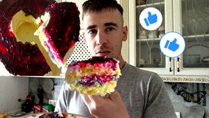 Торт "Наскоро" без глютена с джемом и взбитыми сливками!