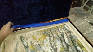 Картина на бересте в подарочной упаковке.Размер картины 50х70 см.